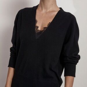 Brochu Walker Charcoal V-Neck Sweater